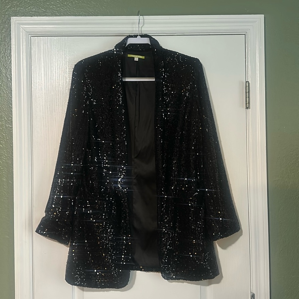 Black sequin blazer